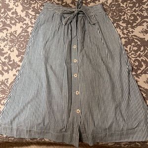 Madewell blue and white strip skirt - size 6